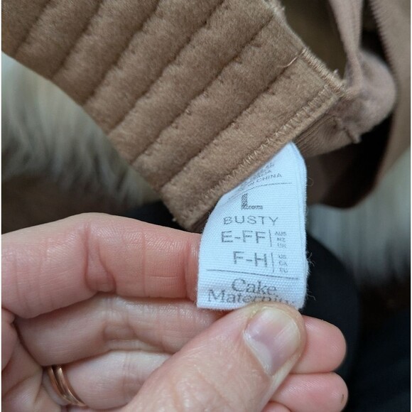 Cake Maternity Tutti Frutti Racerback Wireless Nursing Bra Mocha Large Busty F-H - Picture 5 of 5